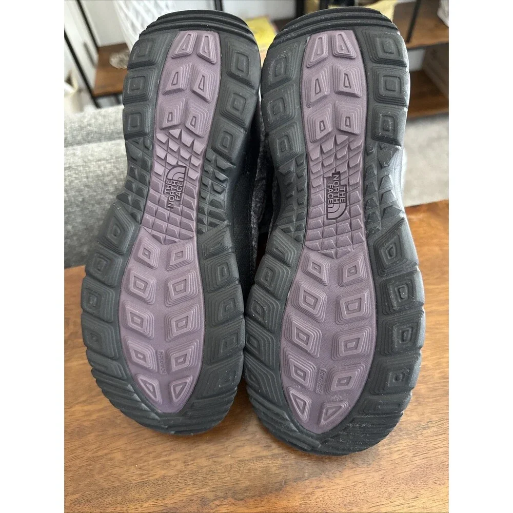 The North Face ThermoBall Lace II Women's 8 Gray Black Snow Boots Casual Outdoor
